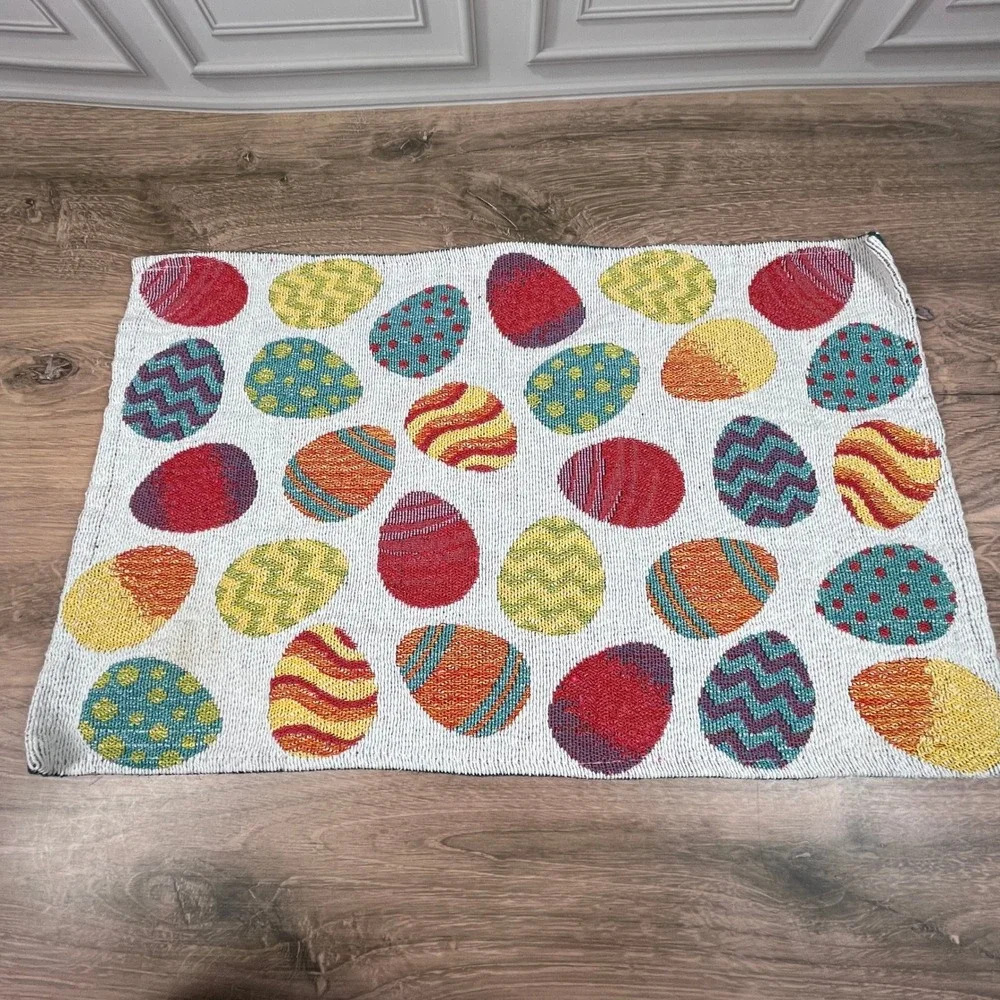 Design Mainstream International Easter‎ Egg Placemats Woven Tapestry Set of 6